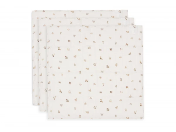 Plienky 3 ks 70x70 cm Animal Friends