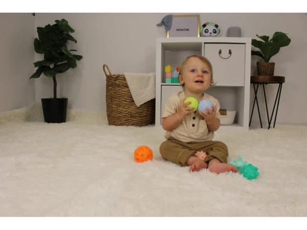 Loptičky s textúrami Super Soft 6 ks 1