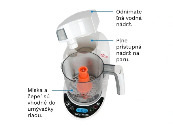 Baby Brezza Food Maker Deluxe - parný varič a mixér 5