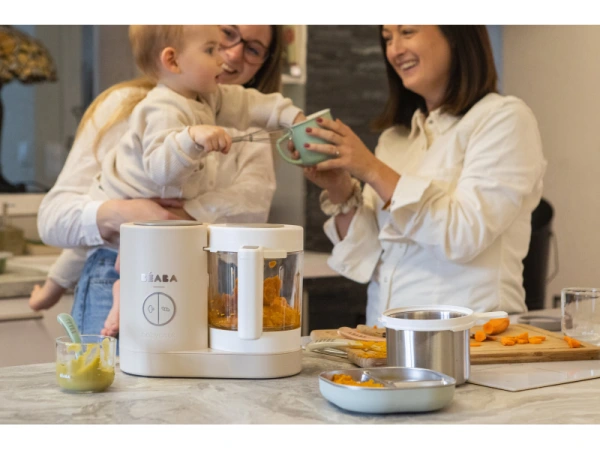 Parný varič + mixér BABYCOOK Neo Clay Earth 12