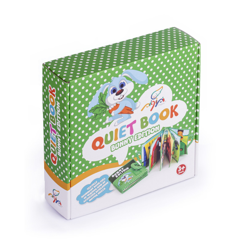 Interaktivní dětská knížka Quiet Book, Rabbit 3