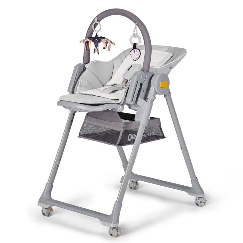 KINDERKRAFT SELECT Stolička jedálenská Lastree Grey, Premium