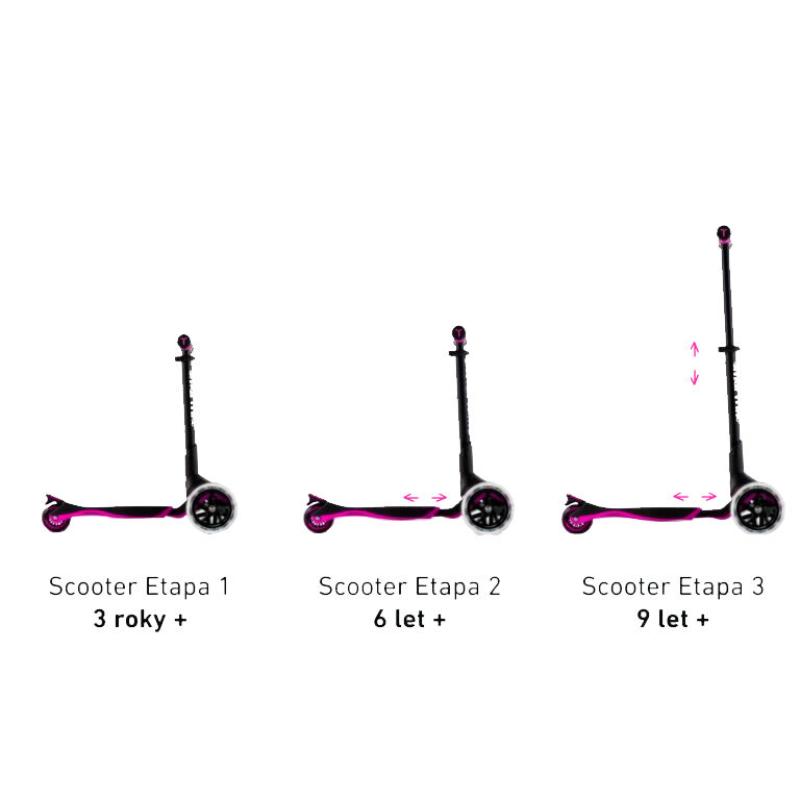 Kolobežka SmarTrike Xtend Scooter Pink od 3 - 12 rokov 4