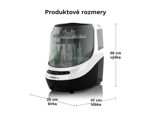 Baby Brezza Bottle Washer Pro Black/White - umývačka fliaš 8