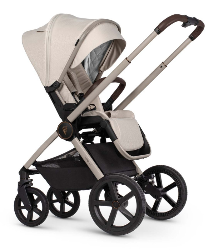 Venicci Upline 2 STONE BEIGE + autosedačka + adaptéry 1