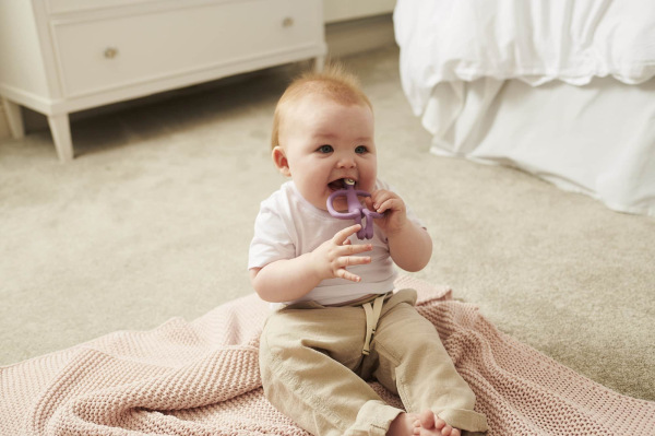 MATCHSTICK MONKEY Hryzátko a zubná kefka, PURPLE 3