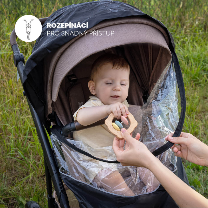 Pláštenka na kočík univerzálna exkluzív, Black 3