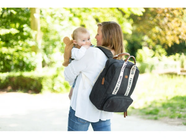 Prebaľovací batoh Family Club Black 12