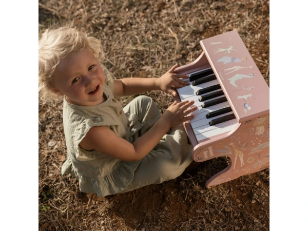 Piáno drevené Pink Safari Friends 11