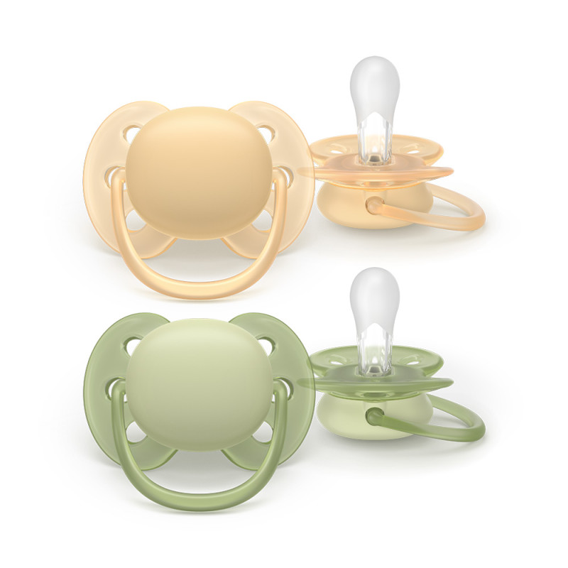 Philips AVENT Cumlík Ultrasoft Premium neutral 6-18m 2 ks
