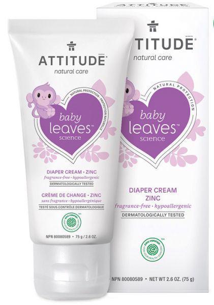 ATTITUDE Zinkový krém na zapareniny Baby leaves bez vône 75 ml