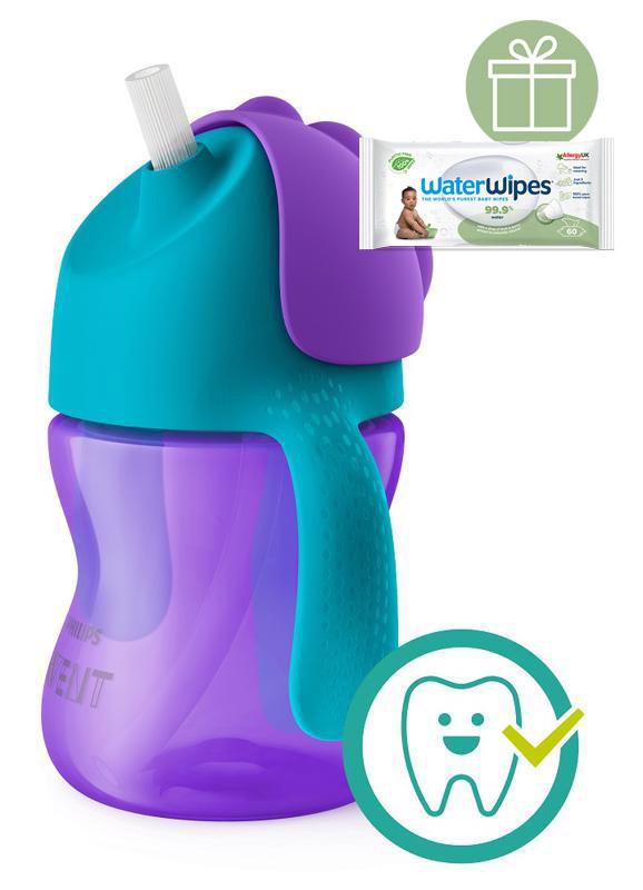 Philips AVENT Hrnček 200 ml Bendy s ohybnou slamkou dievča+WW Soapberry 60ks