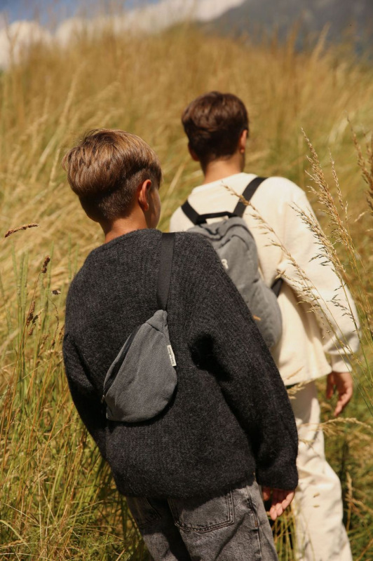 STUDIO NOOS - Denim Mini FANNY pack - ladvinka | Grey 1