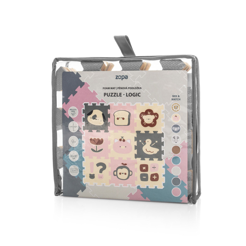 Penová podložka Puzzle 30x30 cm 9ks, Logic 5