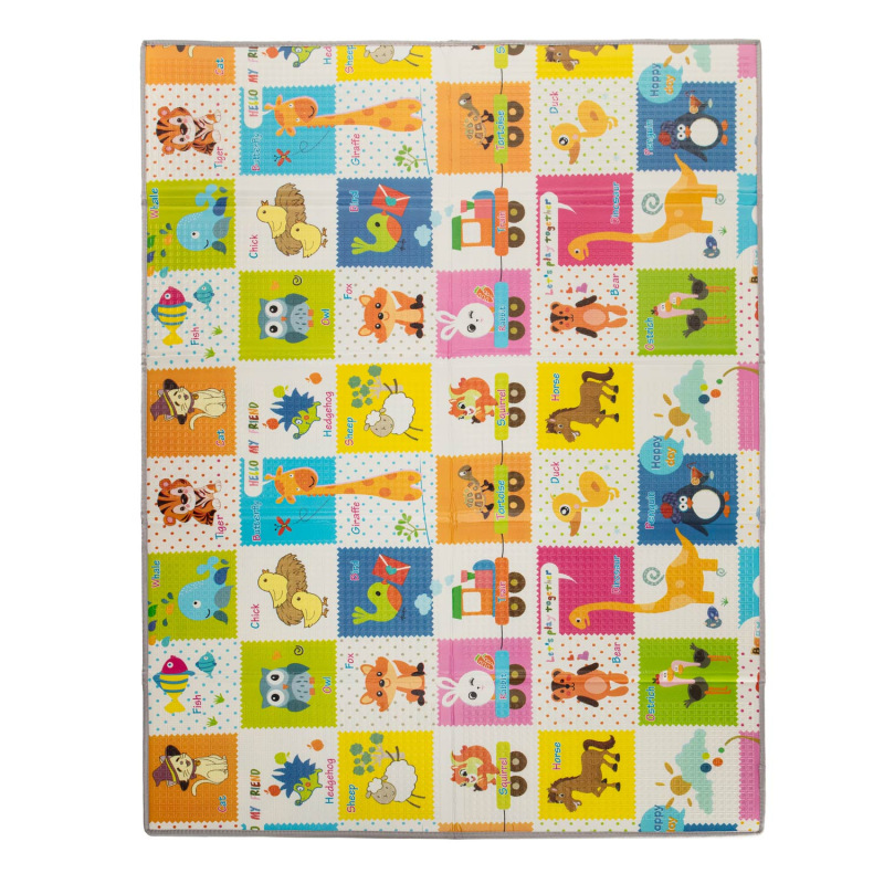 Multifunkční pěnová skládací podložka oboustranná 200x150, City 3