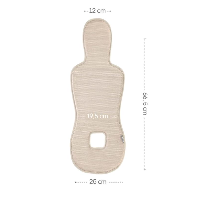 Priedušná podložka do autosedačky Breeze sk. 0+, Ivory Beige 6