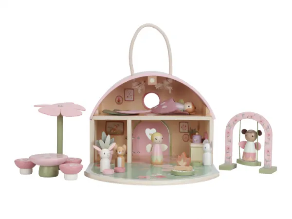 Domček pre víly drevený prenosný Fairy Garden 2