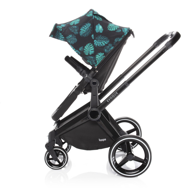 SET Podvozek Evoque + Farebný set ku kočárku Evoque, B/BL_Jungle 2