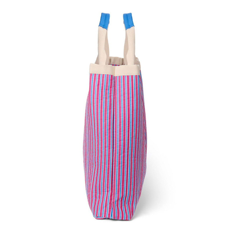 STUDIO NOOS - Poplin BEACH BAG - plážová taška| Rasberry Striped 1