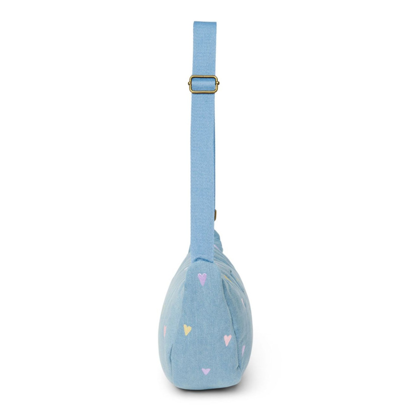 STUDIO NOOS - Denim Adult FANNY kabelka | Hearts Light Blue Hearts 2