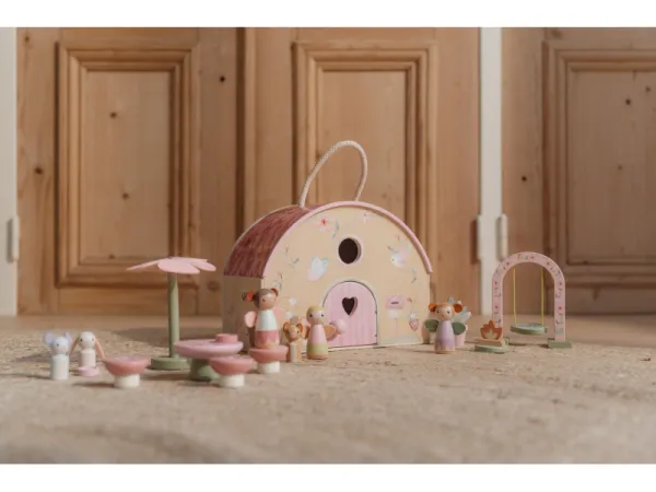 Domček pre víly drevený prenosný Fairy Garden 16