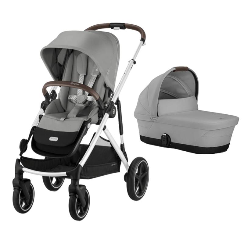 CYBEX GAZELLE Set S, STONE GREY (Silver rám)