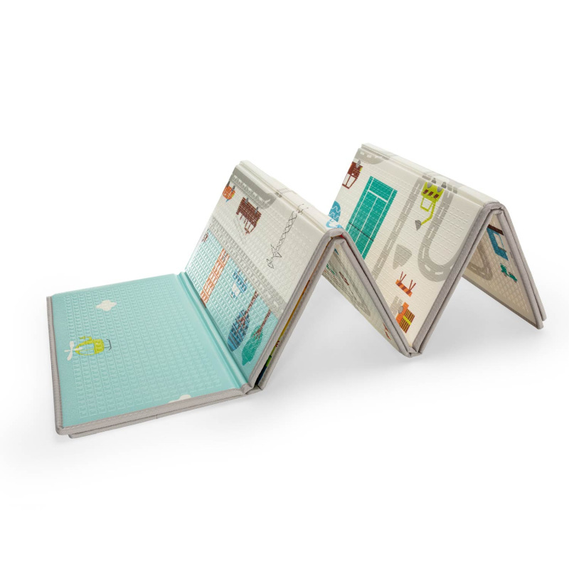 Multifunkční pěnová skládací podložka oboustranná 180x120, City 6