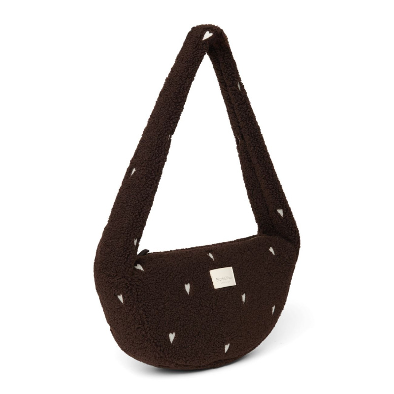 STUDIO NOOS - Teddy Mini Cross Body Bag | Chocolate Hearts 1