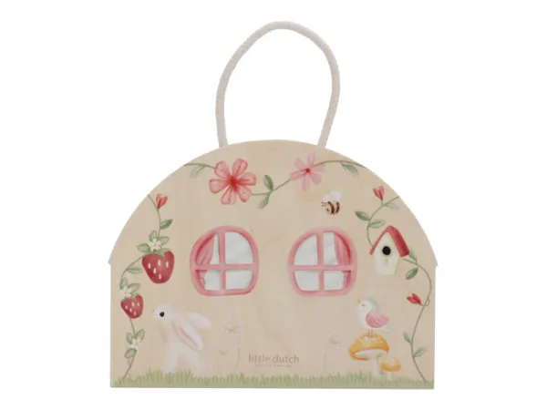 Domček pre víly drevený prenosný Fairy Garden 11