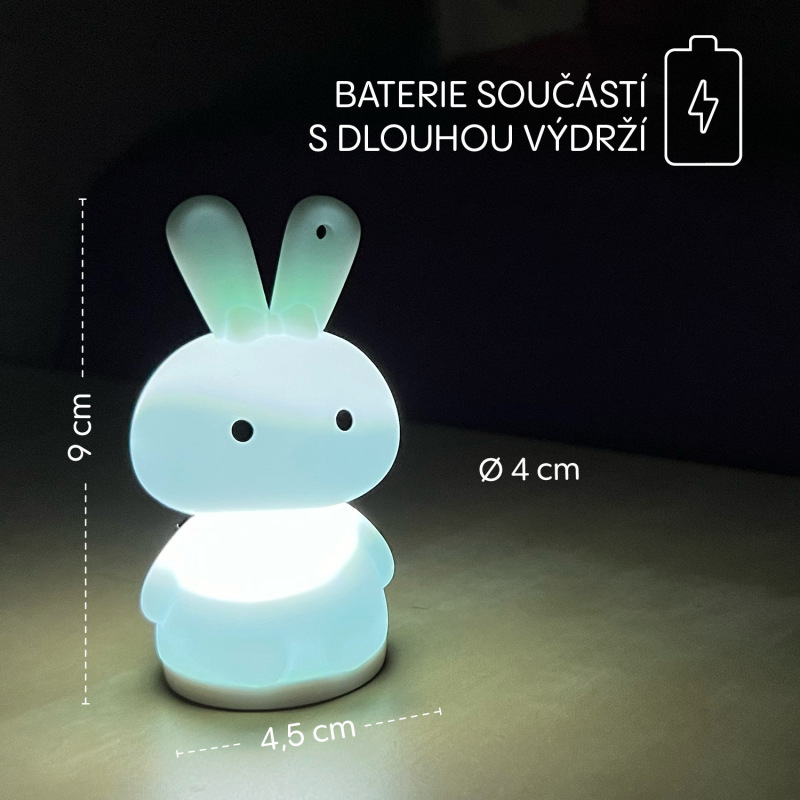 Silikónové závesné svetlo LED, Rabbit 8