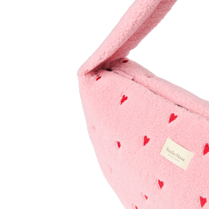 STUDIO NOOS - Teddy Cross Body Bag | Light Pink Hearts 4