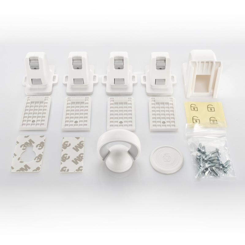 Magnetický uzáver skriniek / zásuviek 4ks, white 9