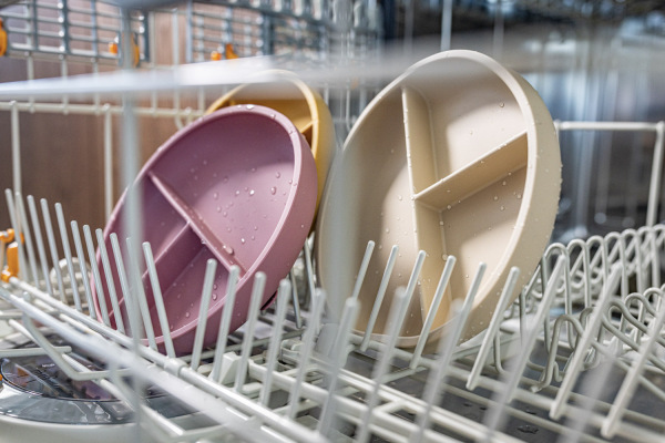 Silikónový delený tanier s prísavkou, Mustard Yellow 11