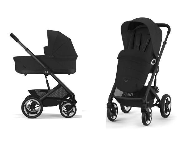 CYBEX Športový kočík TALOS S LUX kombinovaný kočík MOON BLACK