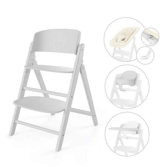 Jedálenska stolička Cybex Click & Fold 4v1 - ALL WHITE
