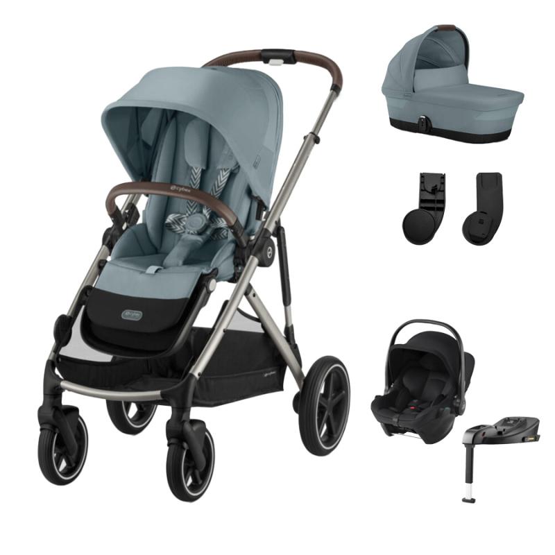 CYBEX GAZELLE Set L, STORMY BLUE (Taupe rám)