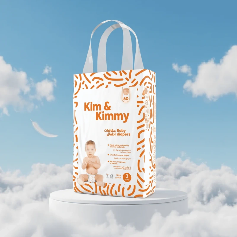 Kim & Kimmy plienky veľkosť 3 pre bábätká 6–11 kg, 60 ks