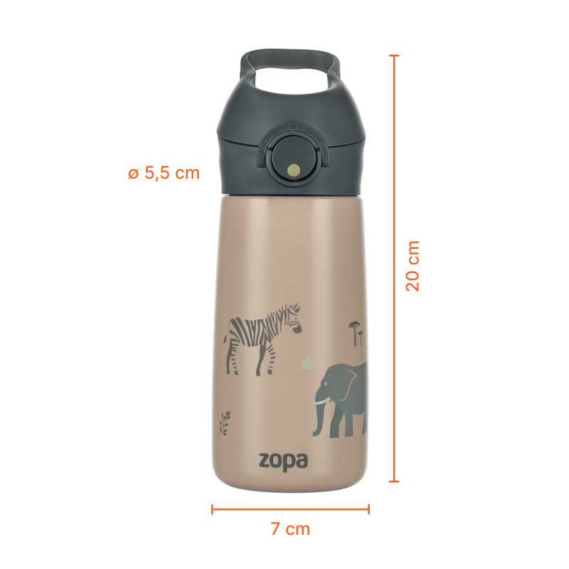 Termoska na pití s pítkem 400 ml, Dino 4