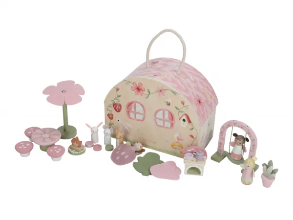 Domček pre víly drevený prenosný Fairy Garden 3