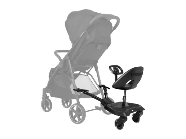 Stúpadlo ku kočíku so sedátkom Ally XL Black 6