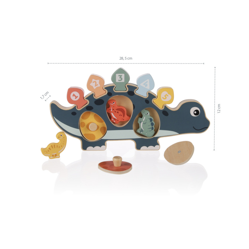 Dřevěné puzzle dinosaurus, Wood 3