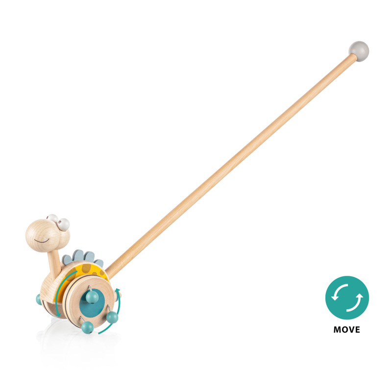 Dřevěný jezdík Dinosaurus, Blue 3