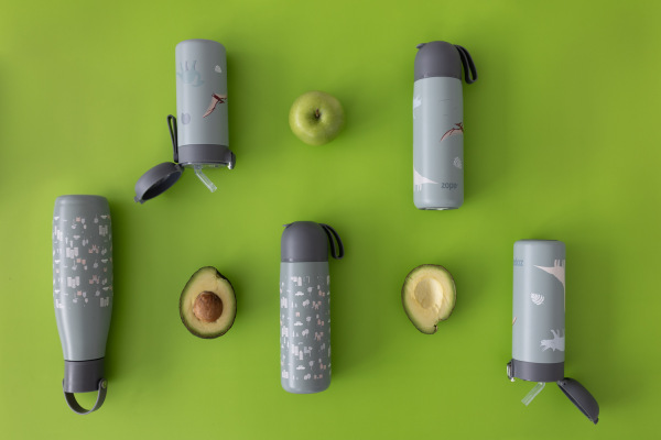 Termoska na tekutiny s brčkem 400 ml, Cookie beige 7