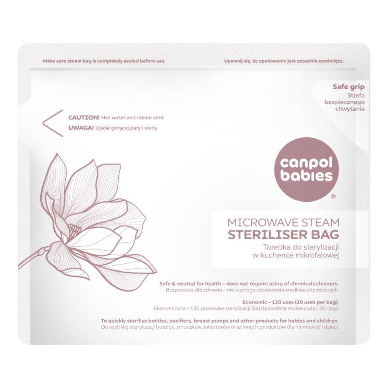 CANPOL BABIES Sterilizačné vrecká do mikrovlnnej rúry 6ks 1