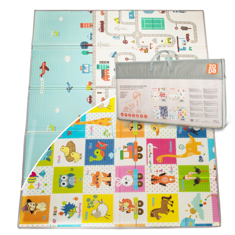 Multifunkční pěnová skládací podložka oboustranná 200x150, City 5