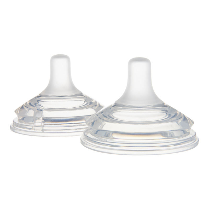 CANPOL BABIES Cumlík k fľaši Natural Shape 0m+ 2ks 1