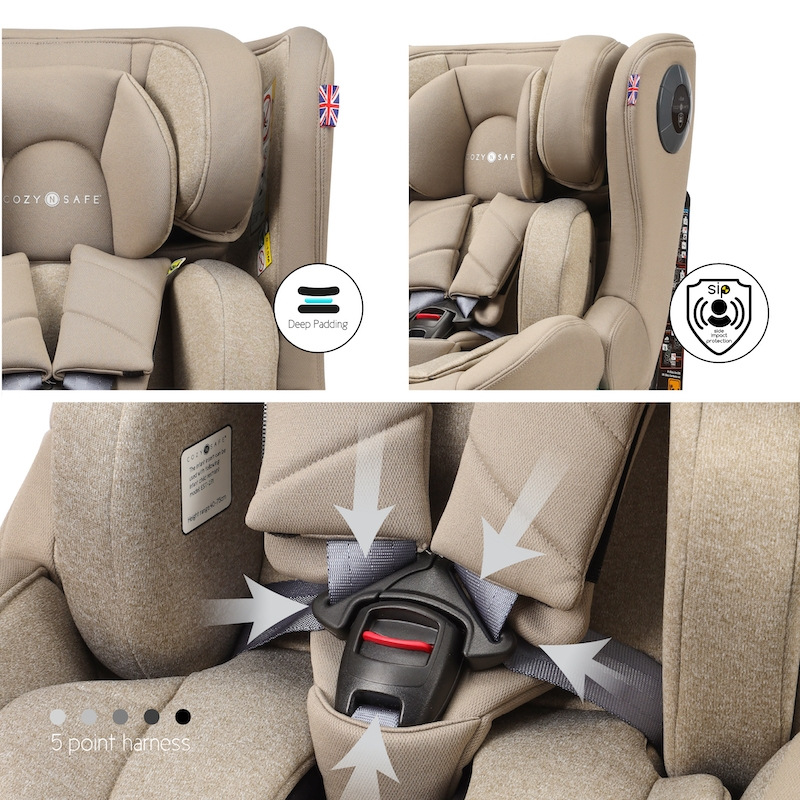Cozy N Safe COMET+ i-Size 360° autosedačka 40-150, Ecru 2026 4