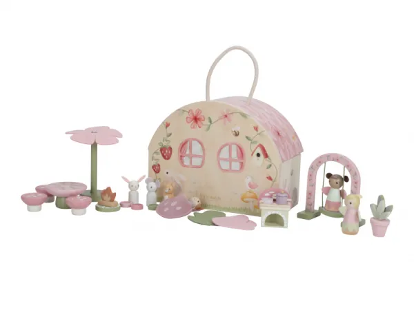 Domček pre víly drevený prenosný Fairy Garden 4