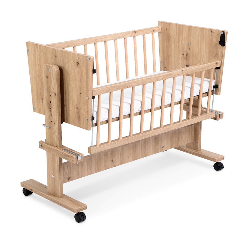 KLUPŚ Príručná posteľ 89x40 ZOYA 5v1 dub 2