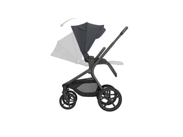 KikkaBoo Kočík 2v1 Goya Platinum GRAPHITE 7